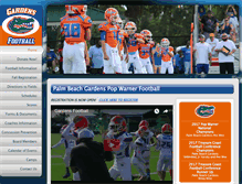 Tablet Screenshot of gardensfootball.com